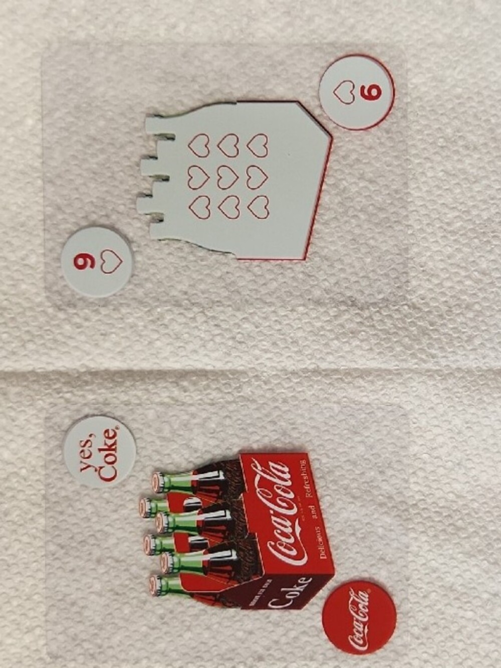 Coca-Cola Clear Playing Cards Classic Red Green White Bottle Pack Artwork - Picture 4 of 5